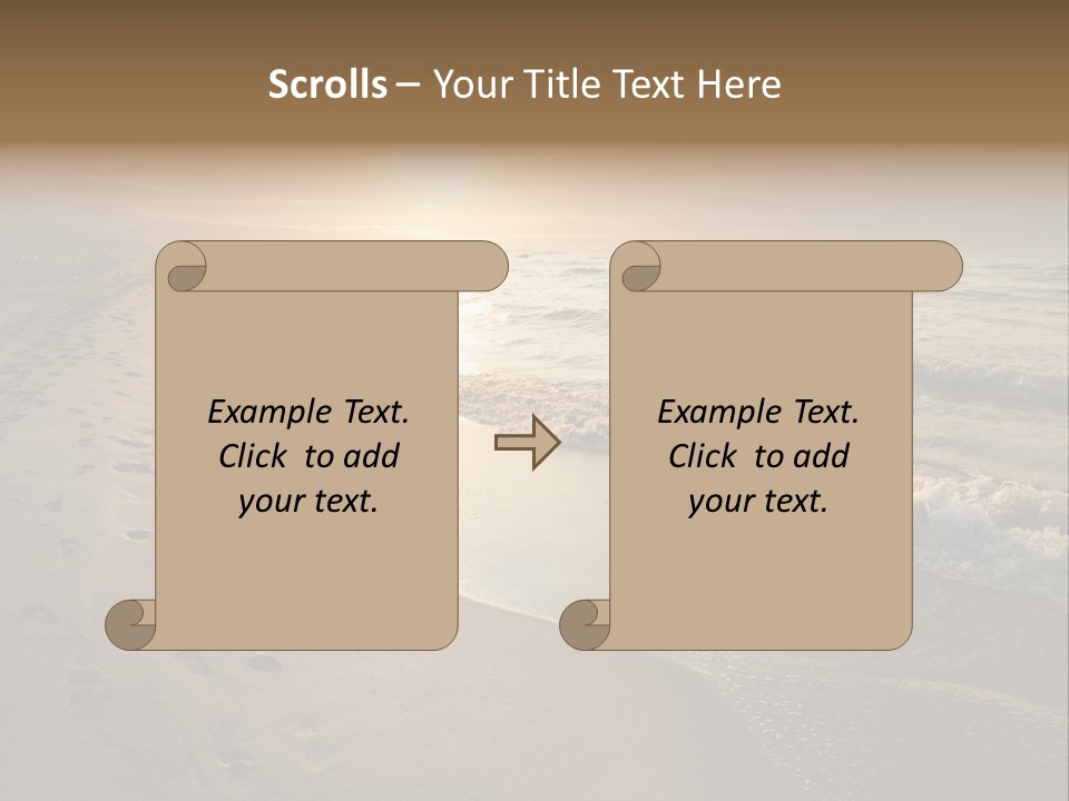 Moody Dusk Ocean PowerPoint Template