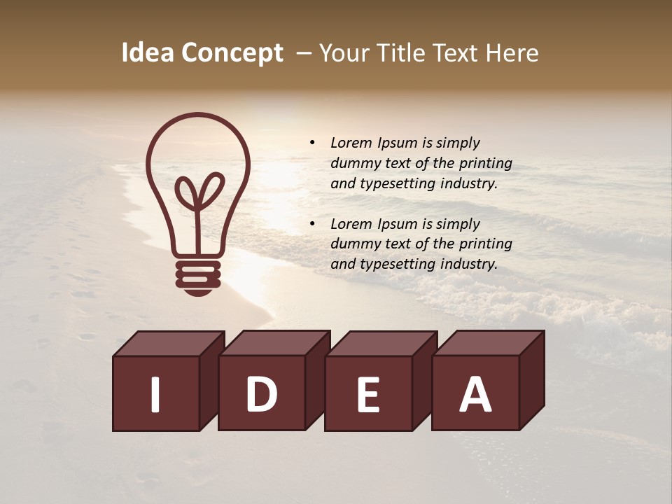 Moody Dusk Ocean PowerPoint Template