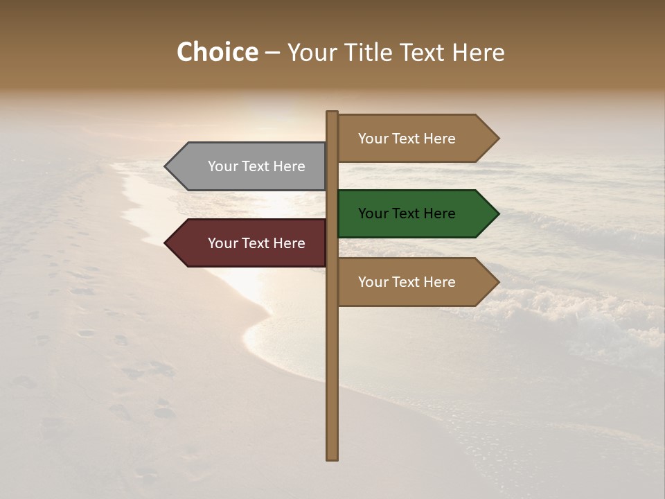 Moody Dusk Ocean PowerPoint Template