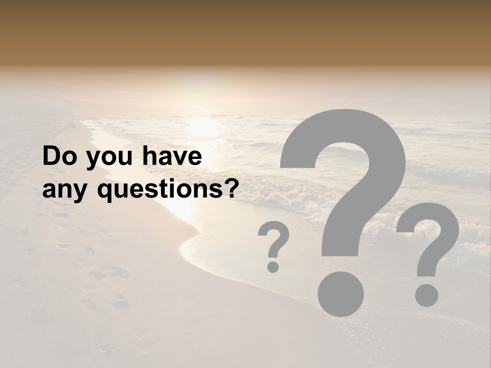 Moody Dusk Ocean PowerPoint Template