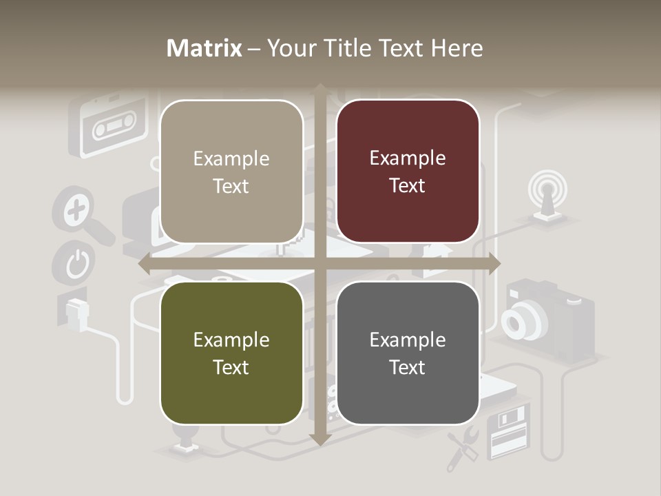 Mobile Icon Symbol PowerPoint Template