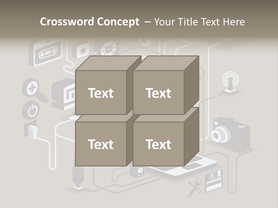 Mobile Icon Symbol PowerPoint Template