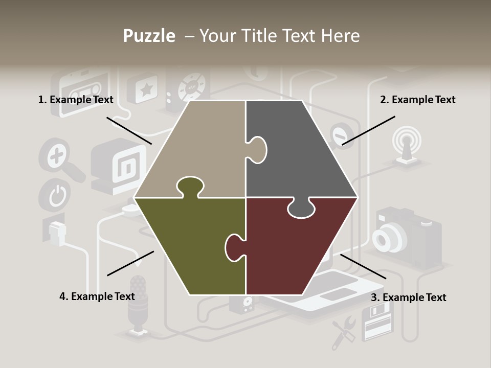 Mobile Icon Symbol PowerPoint Template