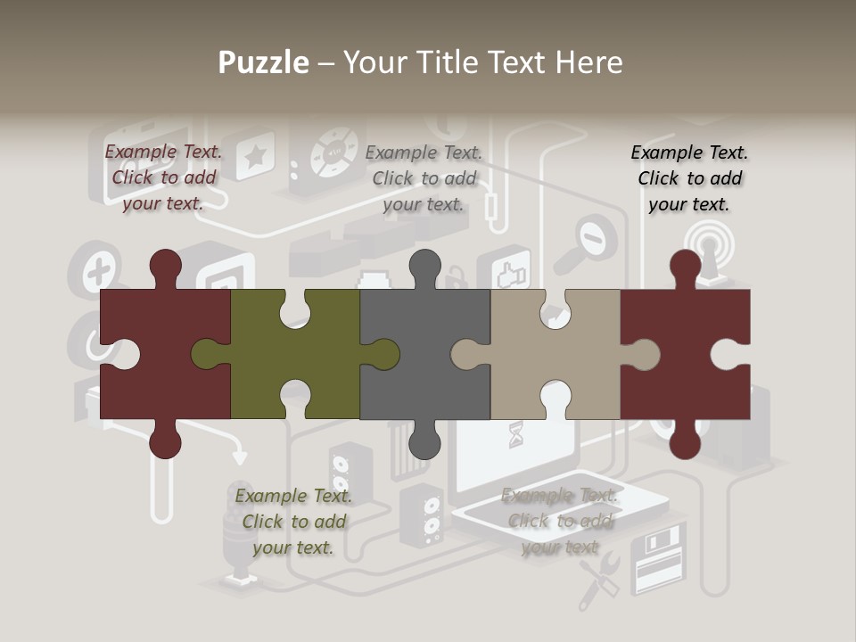 Mobile Icon Symbol PowerPoint Template