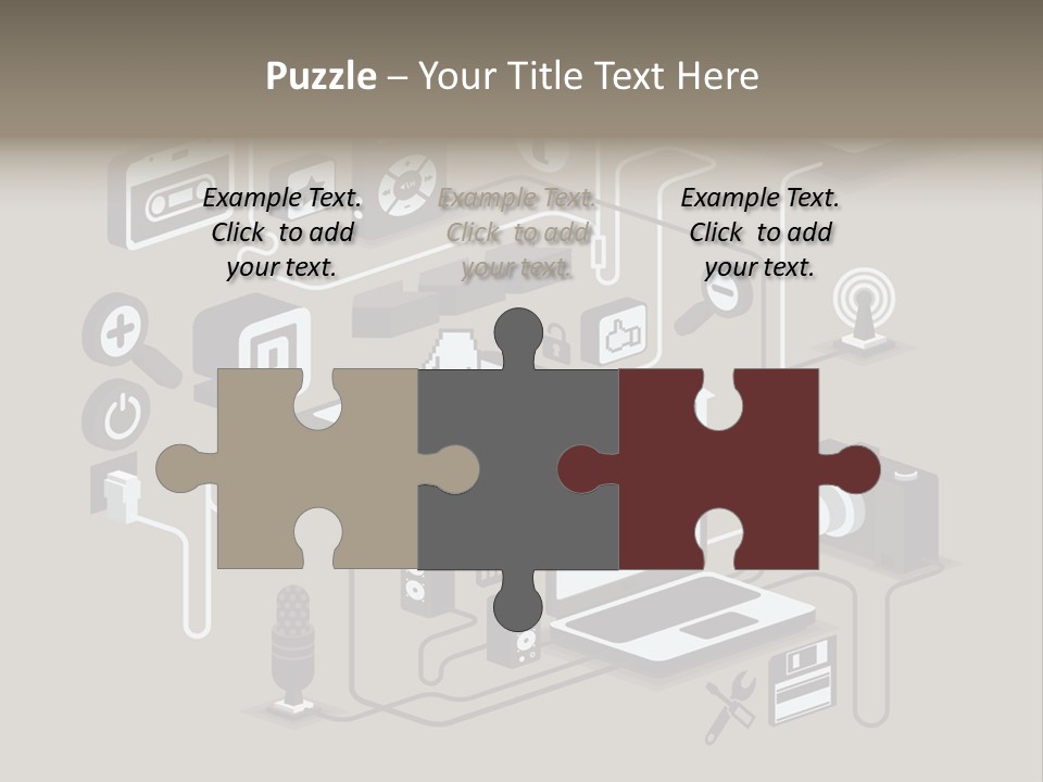 Mobile Icon Symbol PowerPoint Template