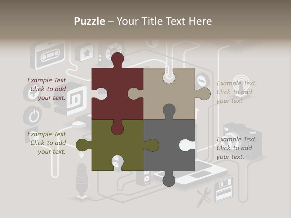 Mobile Icon Symbol PowerPoint Template