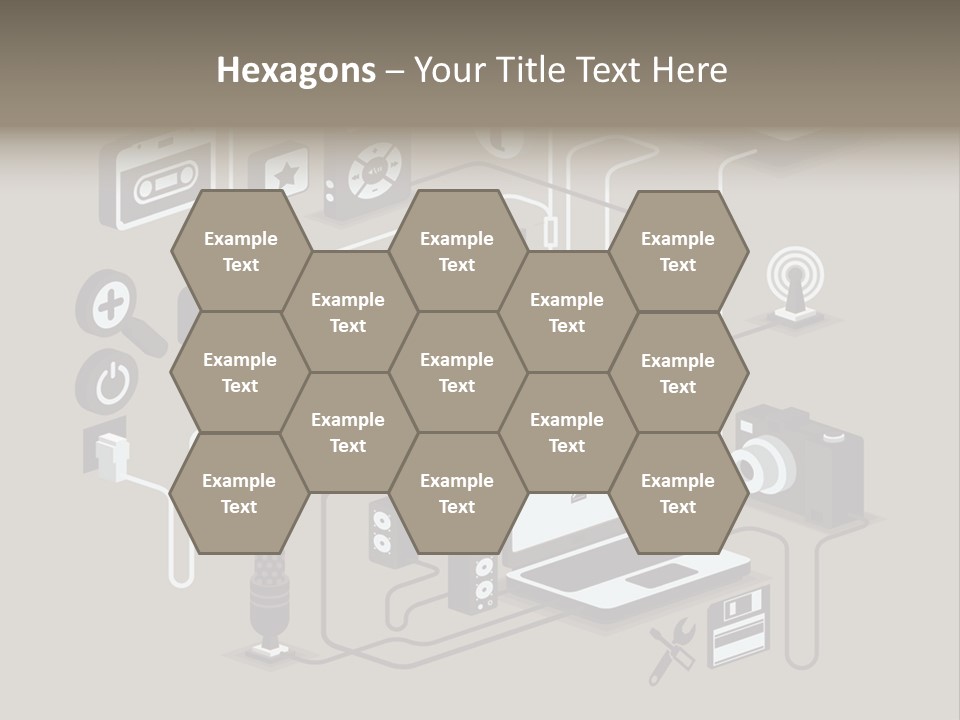 Mobile Icon Symbol PowerPoint Template