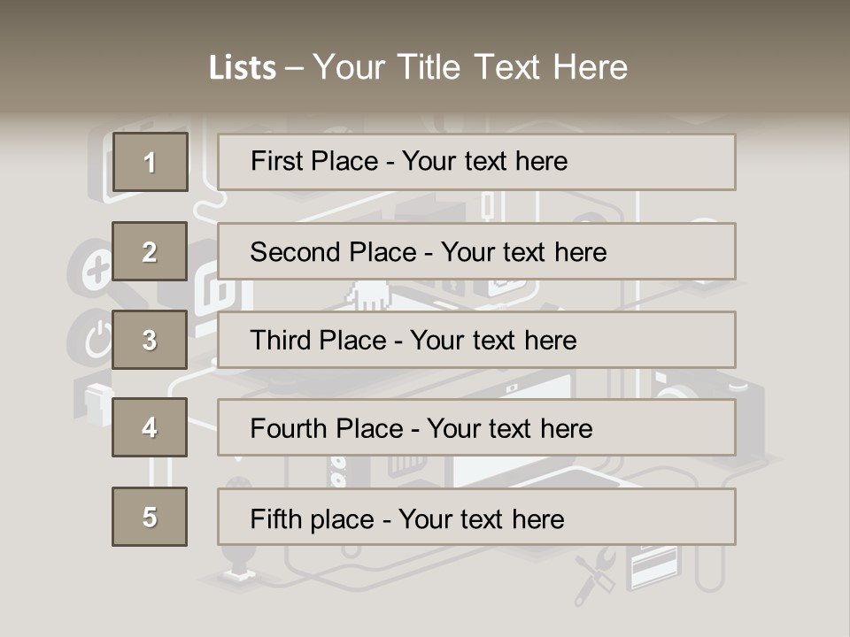 Mobile Icon Symbol PowerPoint Template
