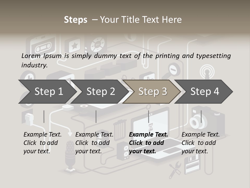 Mobile Icon Symbol PowerPoint Template