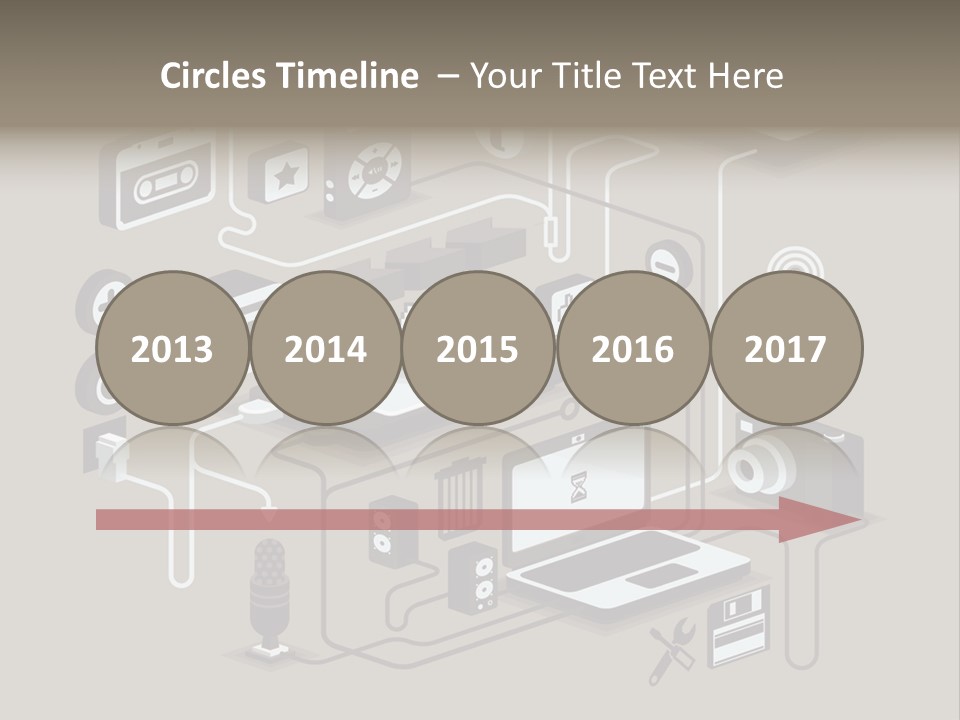 Mobile Icon Symbol PowerPoint Template