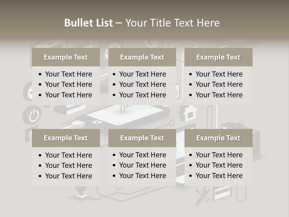 Mobile Icon Symbol PowerPoint Template