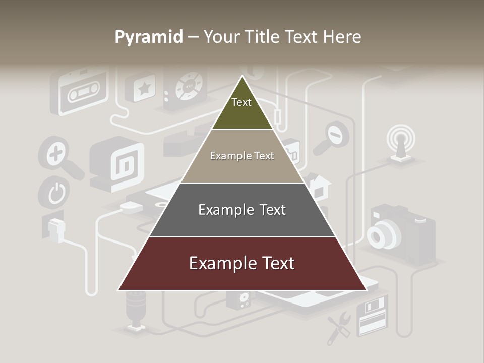 Mobile Icon Symbol PowerPoint Template