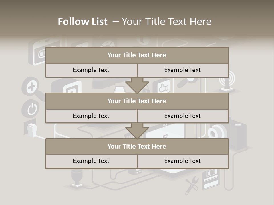 Mobile Icon Symbol PowerPoint Template