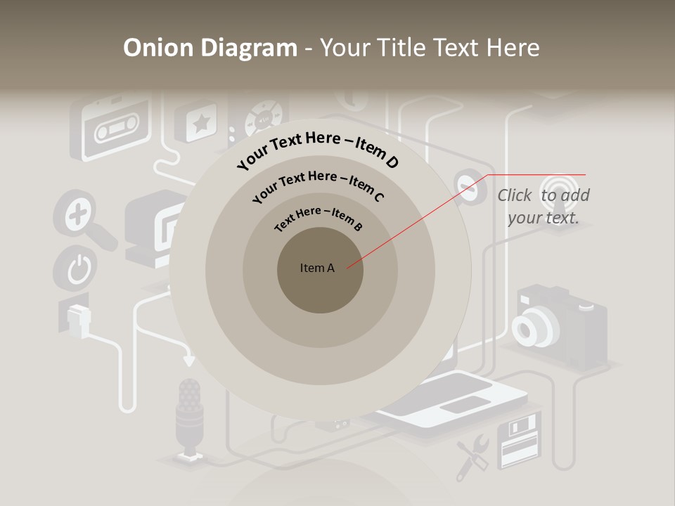 Mobile Icon Symbol PowerPoint Template