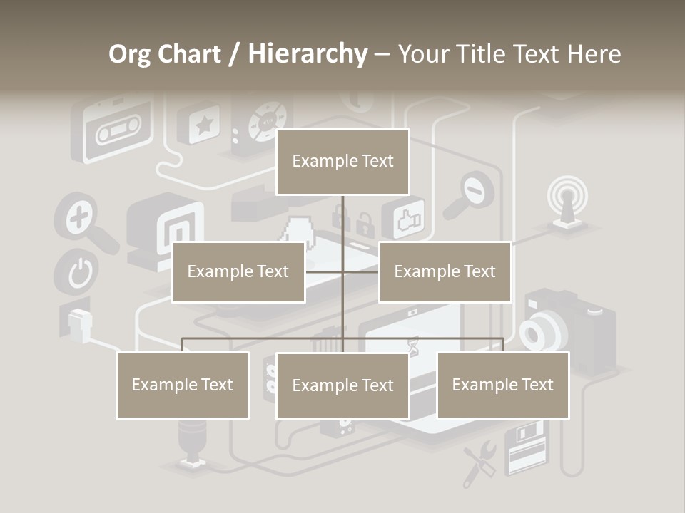 Mobile Icon Symbol PowerPoint Template