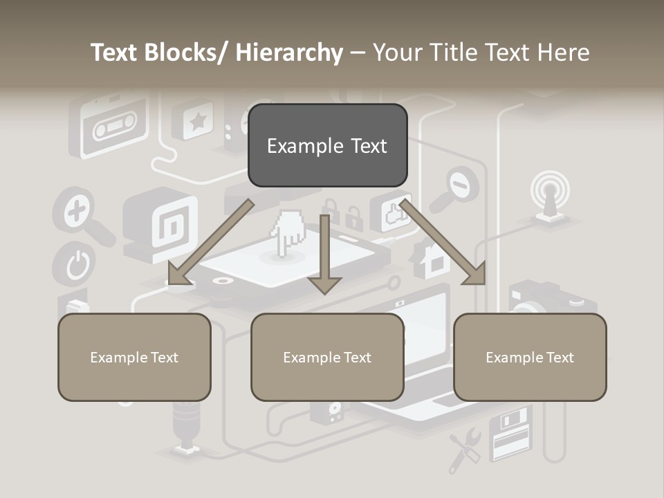 Mobile Icon Symbol PowerPoint Template