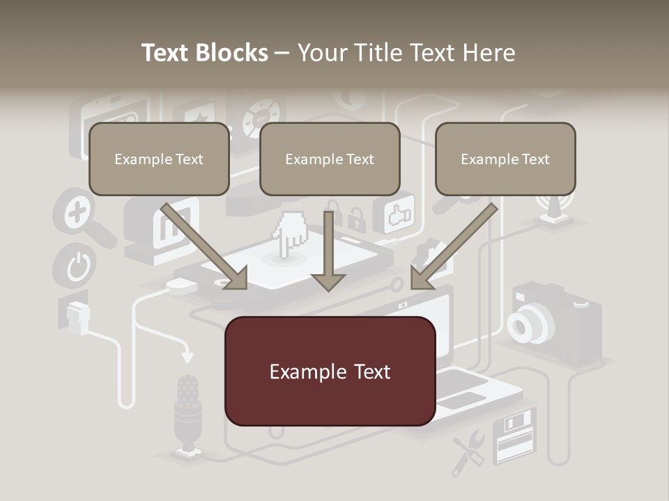 Mobile Icon Symbol PowerPoint Template
