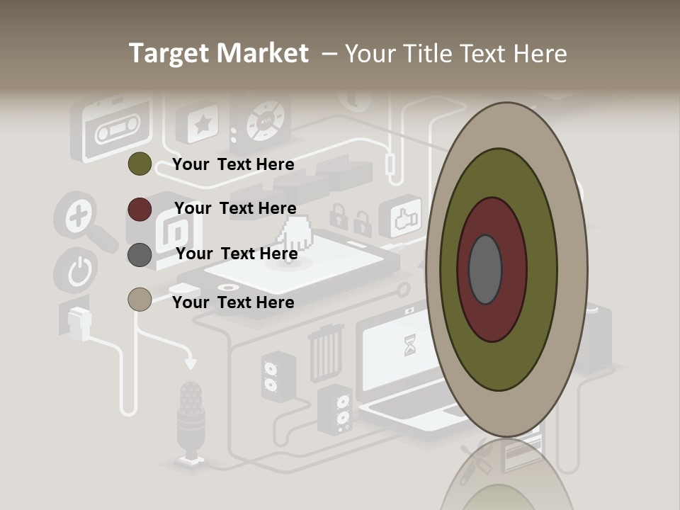 Mobile Icon Symbol PowerPoint Template