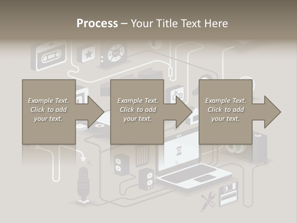 Mobile Icon Symbol PowerPoint Template