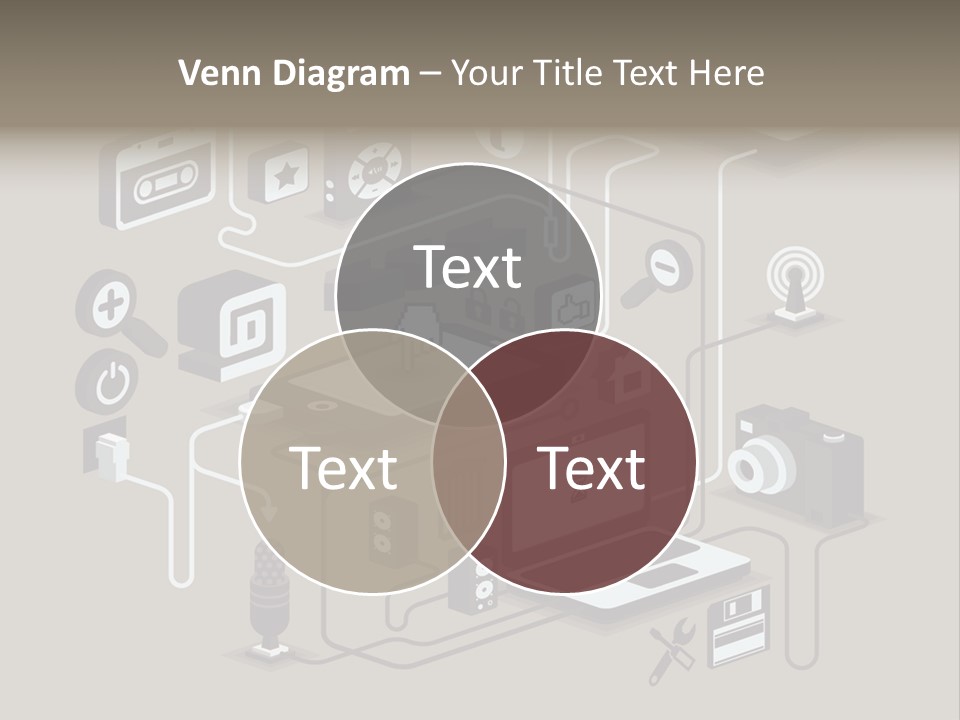 Mobile Icon Symbol PowerPoint Template