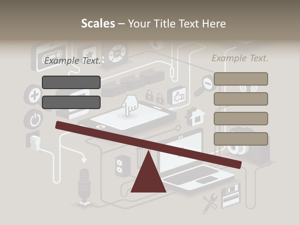 Mobile Icon Symbol PowerPoint Template