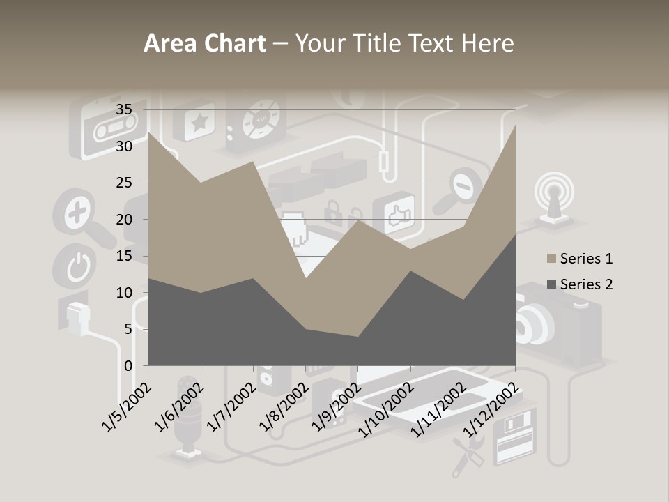 Mobile Icon Symbol PowerPoint Template