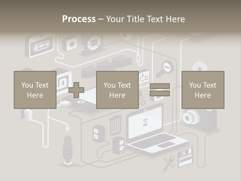 Mobile Icon Symbol PowerPoint Template