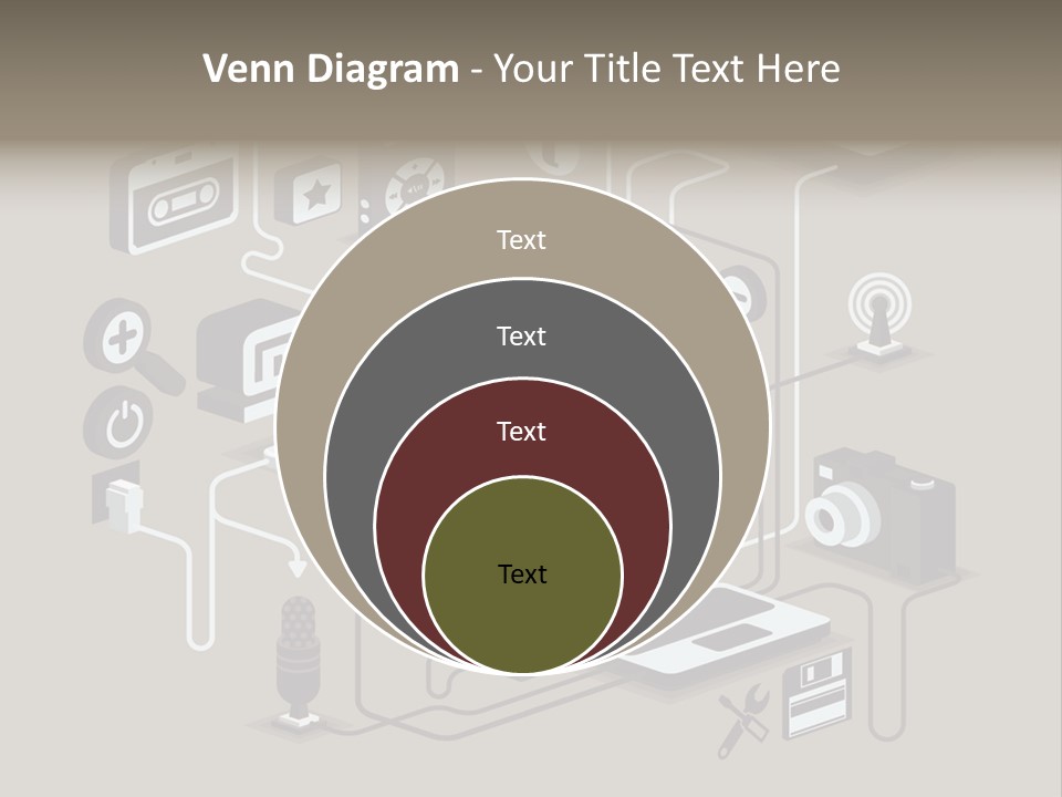 Mobile Icon Symbol PowerPoint Template