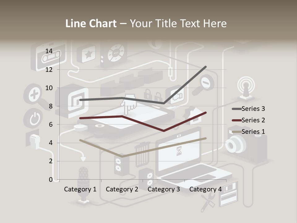 Mobile Icon Symbol PowerPoint Template