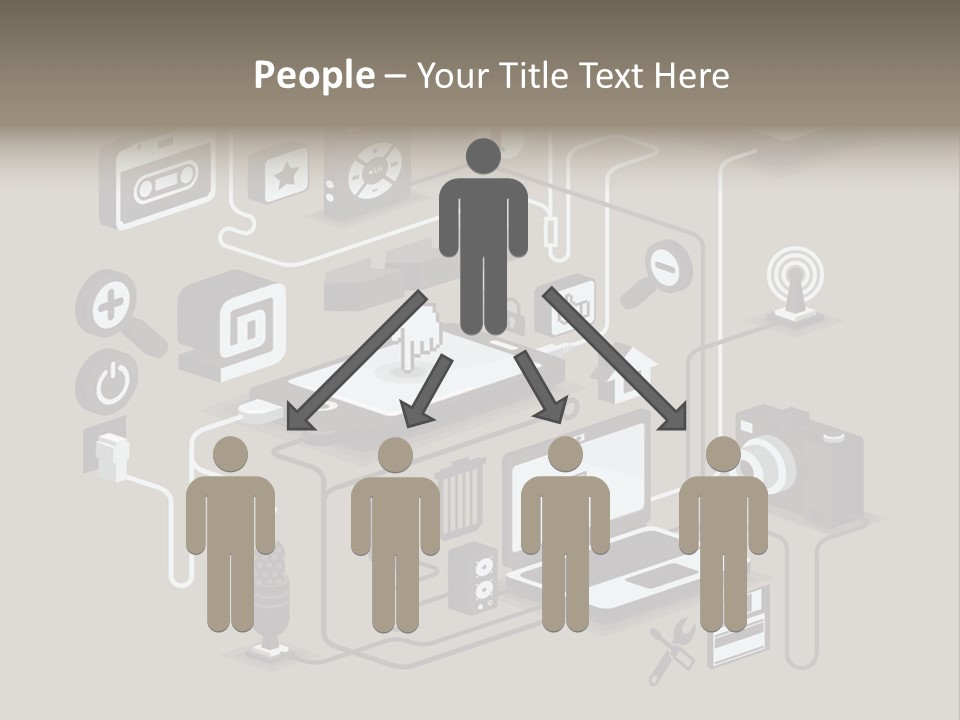 Mobile Icon Symbol PowerPoint Template