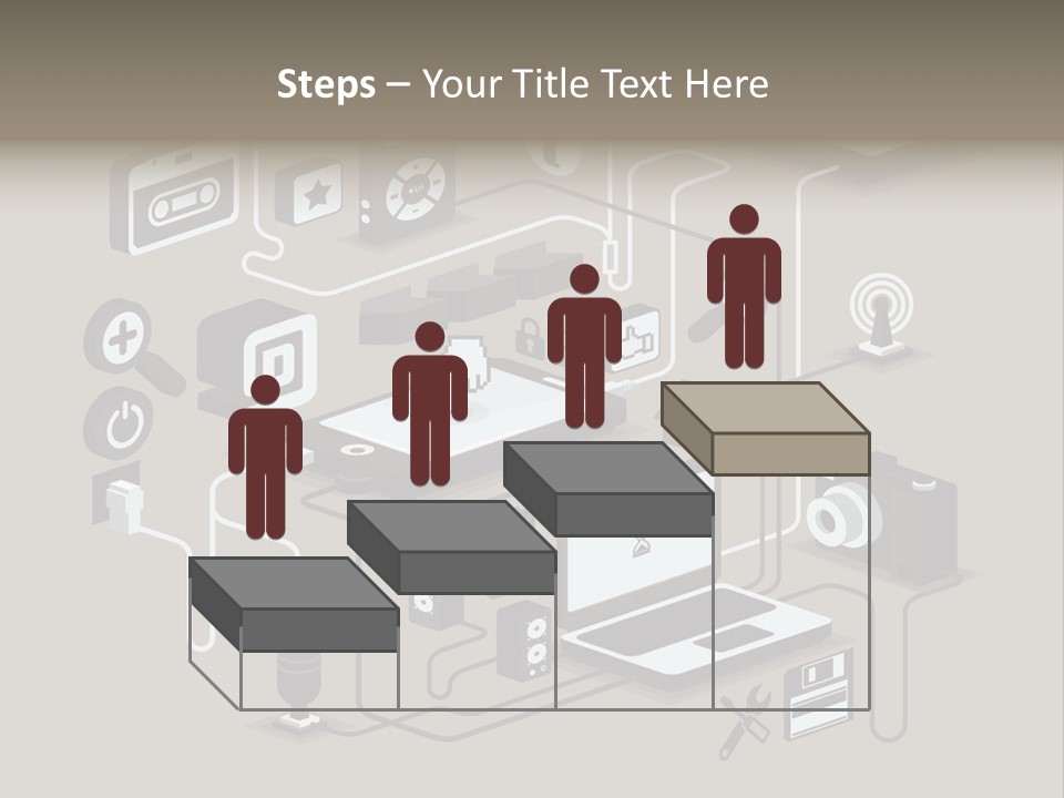 Mobile Icon Symbol PowerPoint Template