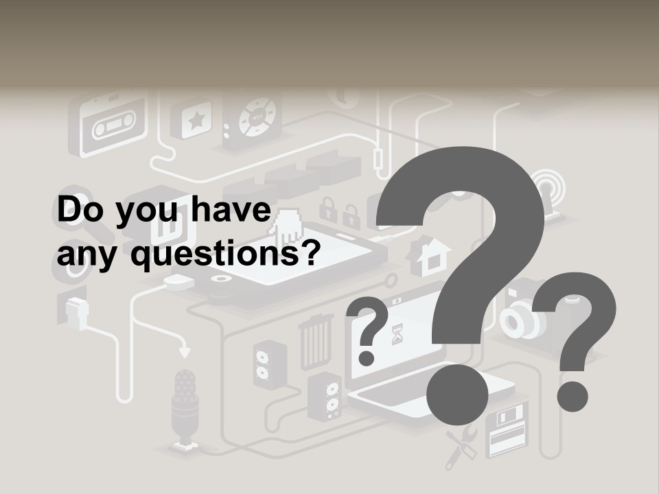 Mobile Icon Symbol PowerPoint Template