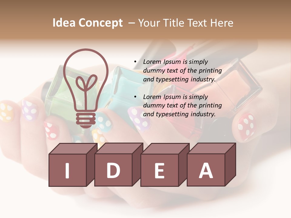 Container Pink Palette PowerPoint Template