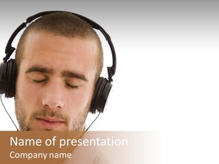 Listen Meditation Portrait PowerPoint Template