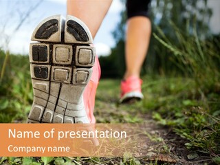 Hike Health Cross PowerPoint Template