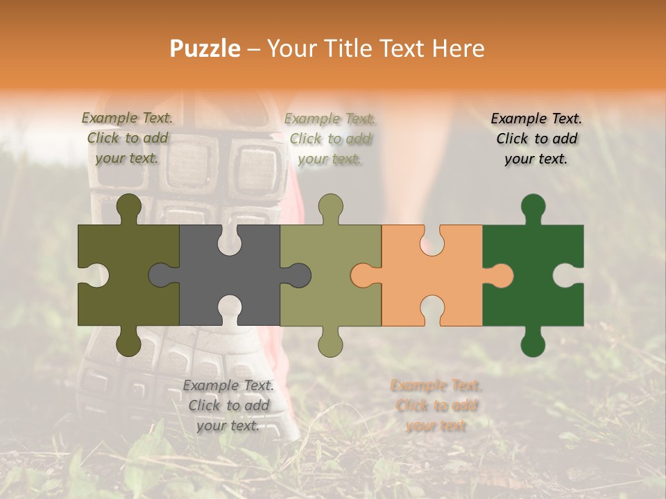 Hike Health Cross PowerPoint Template