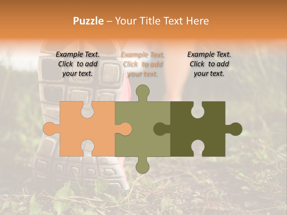 Hike Health Cross PowerPoint Template