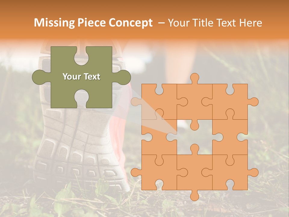 Hike Health Cross PowerPoint Template