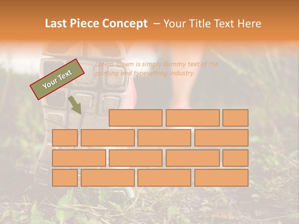 Hike Health Cross PowerPoint Template