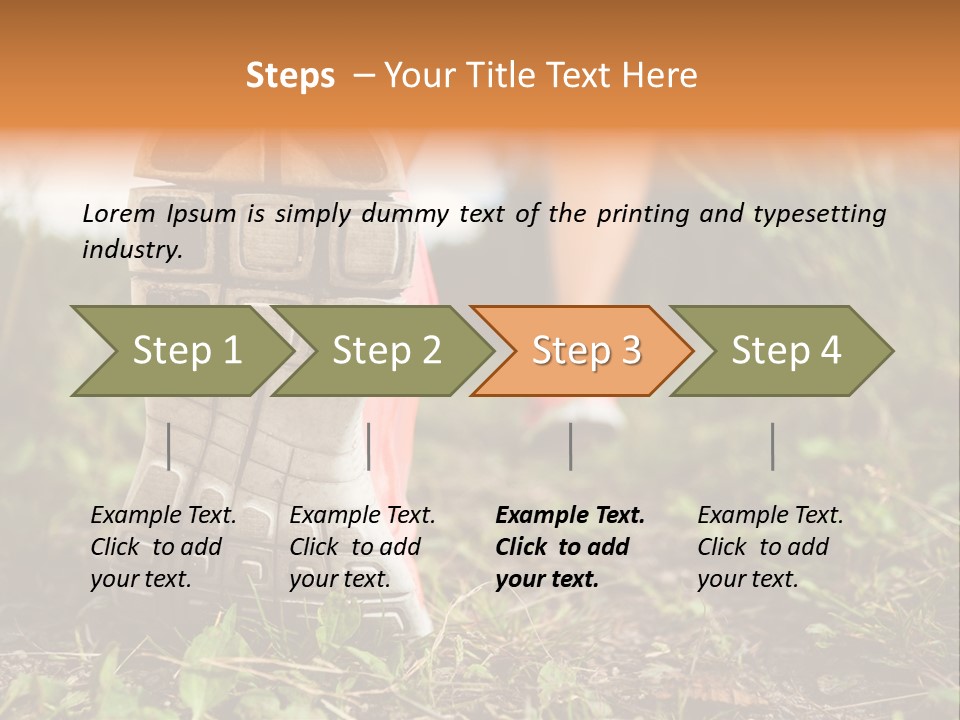 Hike Health Cross PowerPoint Template