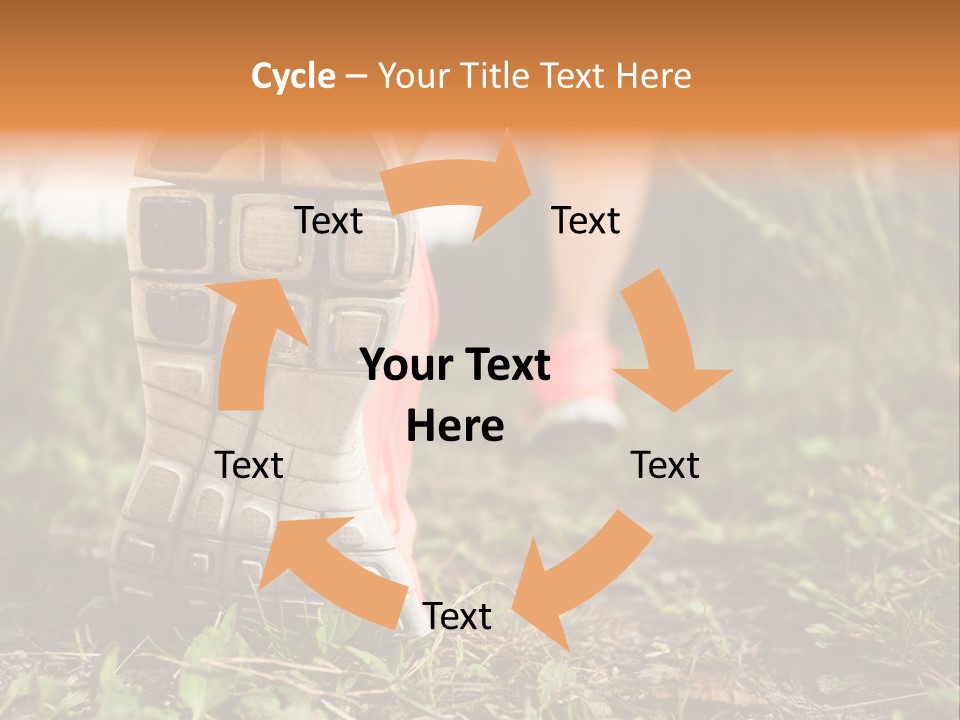 Hike Health Cross PowerPoint Template