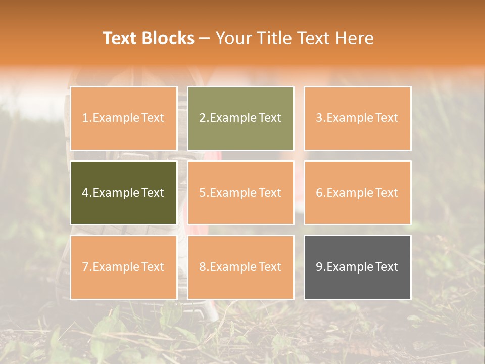 Hike Health Cross PowerPoint Template