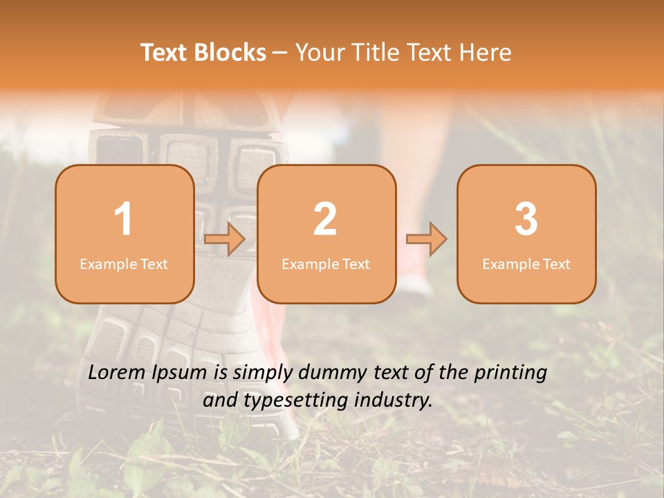 Hike Health Cross PowerPoint Template