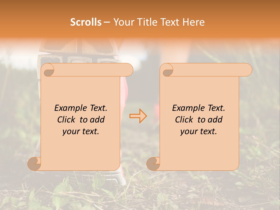Hike Health Cross PowerPoint Template