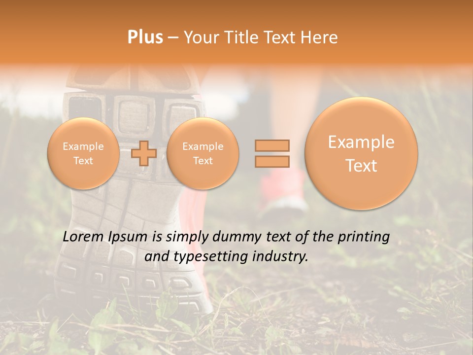 Hike Health Cross PowerPoint Template