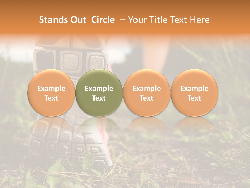 Hike Health Cross PowerPoint Template