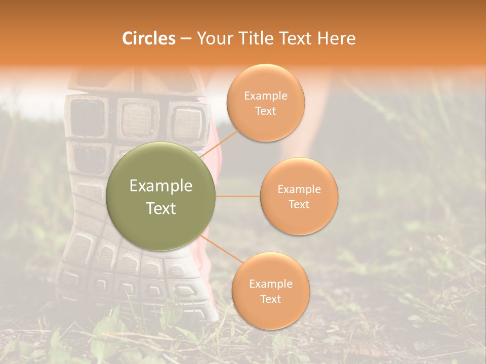 Hike Health Cross PowerPoint Template