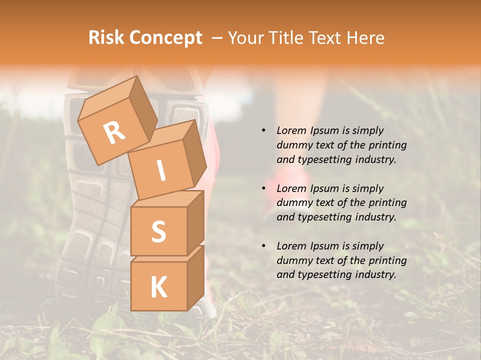 Hike Health Cross PowerPoint Template