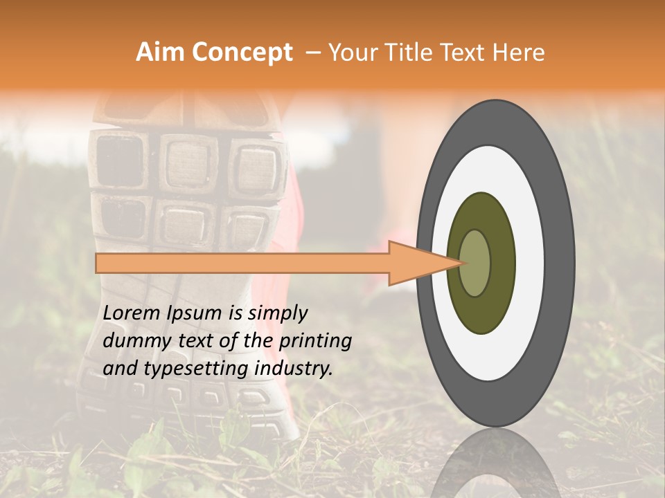 Hike Health Cross PowerPoint Template