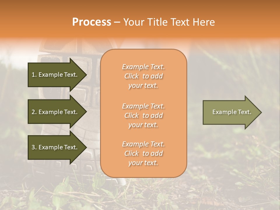 Hike Health Cross PowerPoint Template